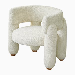 Fauteuil Blanc en Peluche par Alter Ego Studio