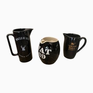 Whisky Advertising Water Pitchers, Set of 3