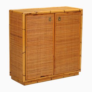 Bamboo and Wicker Sideboard, 1980