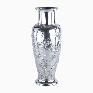 Silberne Vase im japanischen Stil von Tiffany & Co., Usa, 1928