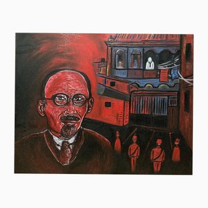 Dimitri Turava, Mikheil Javakhishvili, 2023, Oil on Canvas