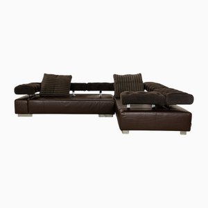 Sunrise Leder Ecksofa in Braun von Brühl