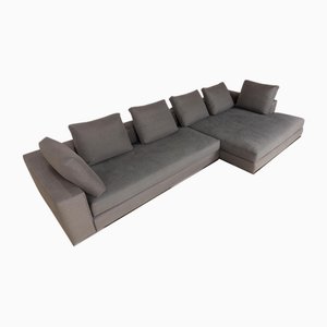 Hamilton Fabric Corner Sofa in Grey from Minotti
