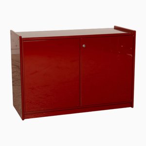 Olinto Wooden Sideboard in Red from B&b Italia / C&b Italia