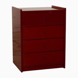 Credenza Olinto in legno rossa di B&b Italia / C&b Italia