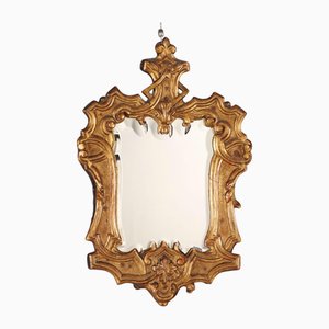 Louis XIV Spiegel aus geschnitztem und vergoldetem Holz