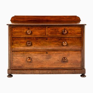 Victorian Chest of Drawers with Gallery Back
