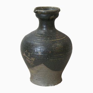 Clay Glazed Bottle Vase