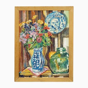Alexander Michael, Nature Morte Impressionniste, 1975, Peinture à l'Huile