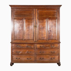 Large 19th Century English Oak Housekeepers Cupboard, 1850
