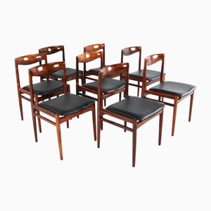 Vesterlund Rosewood Chairs, 1970s, Set of 8