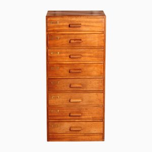 Mid-Century Mahogany Filing Cabinet, 1950s