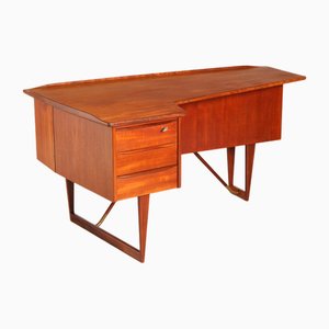 Mid-Century Danish Boomerang Teak Desk by Peter Løvig Nielsen, 1960s