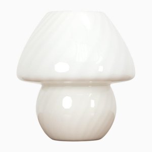 Lampada da tavolo a forma di fungo in vetro