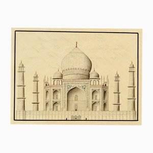 Indian Company School, Taj Mahal, Agra, inizio XIX secolo, acquerello