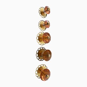 Set di maniglie per mobili Art Déco, set di 5