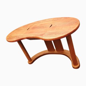 Postmodern Ash Wood Office Desk, 1970s