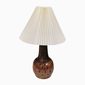 Dänische Gigantische Tischlampe aus Keramik von Hans Axel Schjelde für Grimstrup Keramik, Maribo-Dänemark, 1970er