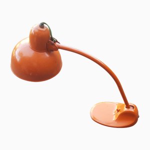 Lámpara de escritorio Bauhaus en naranja atribuida a Marianne Brandt para Kandem Leuchten, años 40