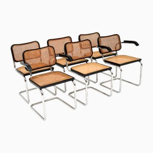 Vintage Italian Cesca Dining Chairs, 1960, Set of 6