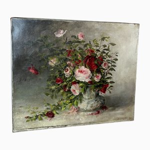 Delornage, Fleurs, Peinture à l'Huile, années 1890-1910