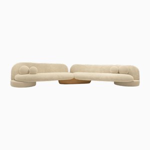 Mode Modular Sofa in Beige by Alter Ego Studio, Set of 2