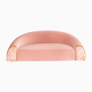 Rosafarbenes Stone Sofa von Alter Ego Studio