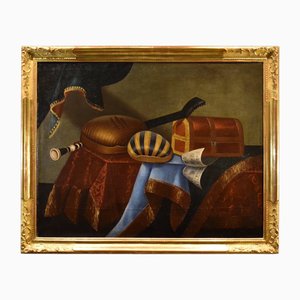 Bonaventura Bettera, Stillleben mit Musikinstrumenten, 1600er-1700er, Öl auf Leinwand