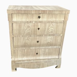 Danish Biedermeier Chest of Drawers in Bleached Mahogany