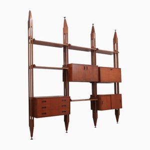 Mid-Century Italian Teak Bookcase, 1950s
