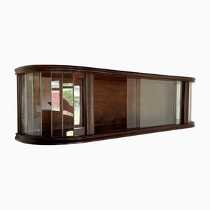 Vitrine Suspendue Subtile avec Éléments en Verre Taillé