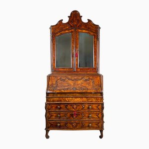 Venetian Mirrored Bookcase in Briar Wood