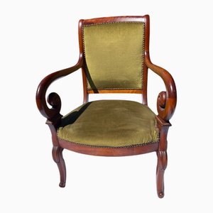 French Empire Armchair in Mahogany, 1830