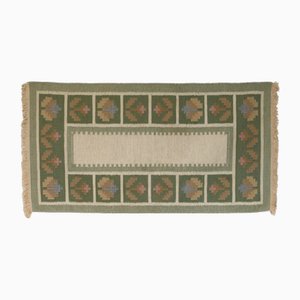 Tapis Kilim Floral, Suède, 1960s