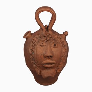 Vintage Rustic Terracotta Vase, 1950s