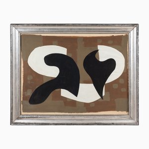 Marc Cavell, Composizione, 1958, Guazzo