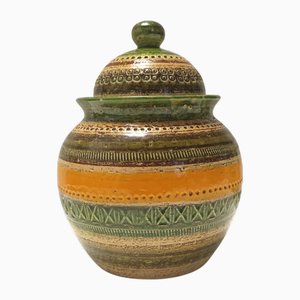 Vase Série Sahara en Céramique Vernie par Aldo Londi pour Bitossi and Cer Paoli, 1960s