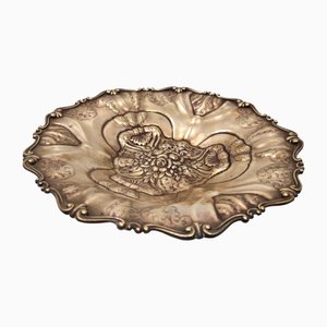 Milieu de Table en Bronze Ciselé et Estampé, 1930s