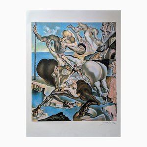 Salvador Dali, Family of Marsupial Centaurs, Hand-Signed Color Lithograph, 1970s