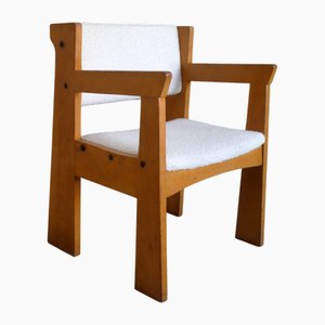 Stella Armlehnstuhl aus Kiefernholz, 1960