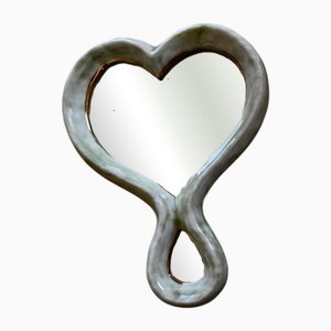 Miroir à Main en Forme de Coeur par Mithe Espelt