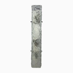 Lámpara de pared vintage de cristal de hielo de JT Kalmar, años 60