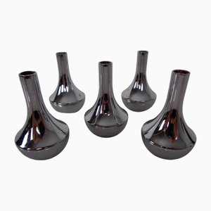Chrome-Plated Candleholders by Quist, Germany, 1960s, Set of 5