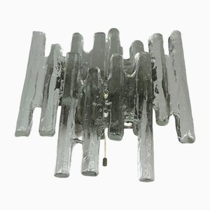 Vintage Ice Glass Wall Lamp by J.T. Kalmar, 1960s