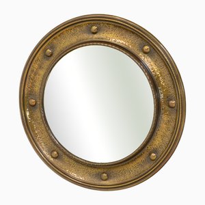 Brass Circular Mirror, 1930