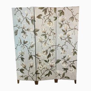 Floral Screen in Oil, 1890s