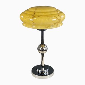 Art Deco Stylish Chrome Table Lamp, 1930s