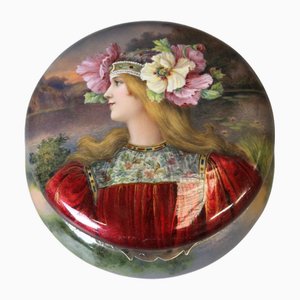 Emaille Box im Jugendstil, 1890er