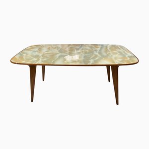 Italienischer Mid-Century Tisch mit Marmorplatte, 1950er