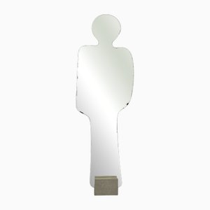 Modern Italian Man Shaped Self-Standing Floor Mirror Narciso by Pierre Cardin for Acerbis, 1970s